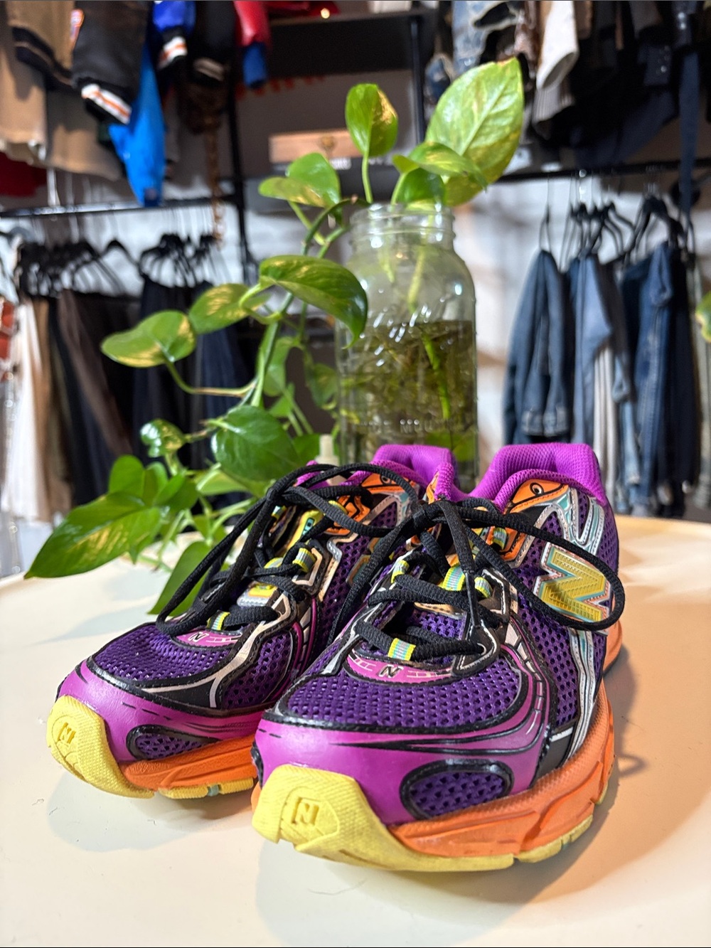 New Balance Purple, Orange & Yellow Women's Running Sneakers